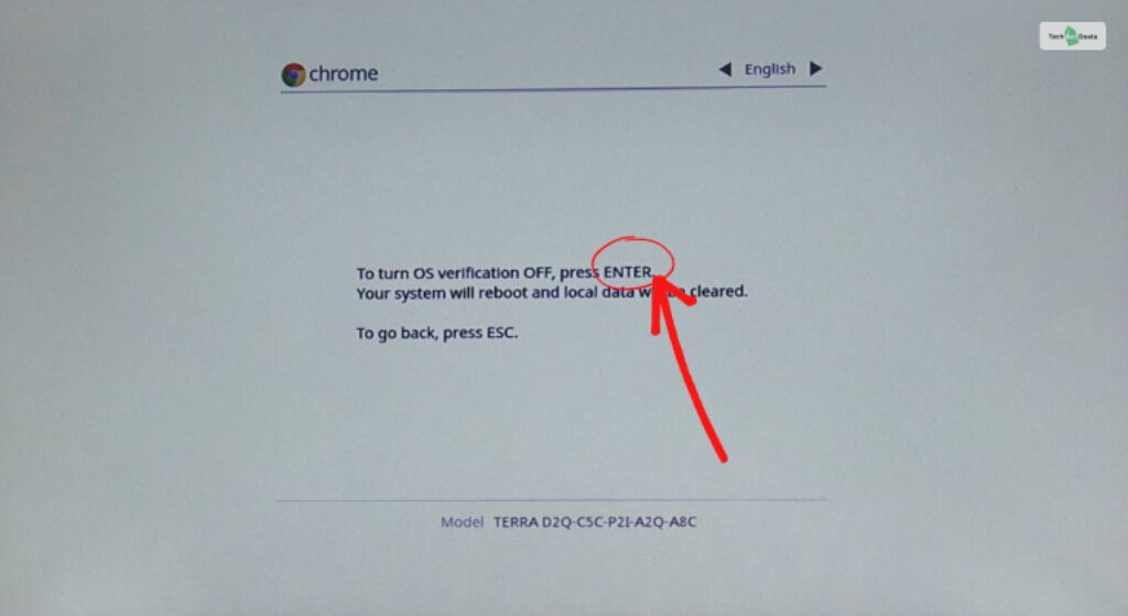 Next, you will see a screen that prompts you to turn on OS verification. Press Enter to start